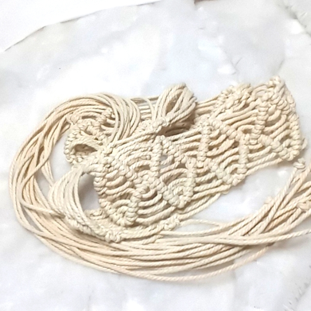 boho belt Handmade macrame 32"